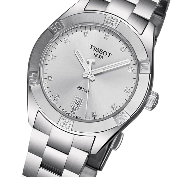 Tissot PR 100 Silver Dial Women's Watch