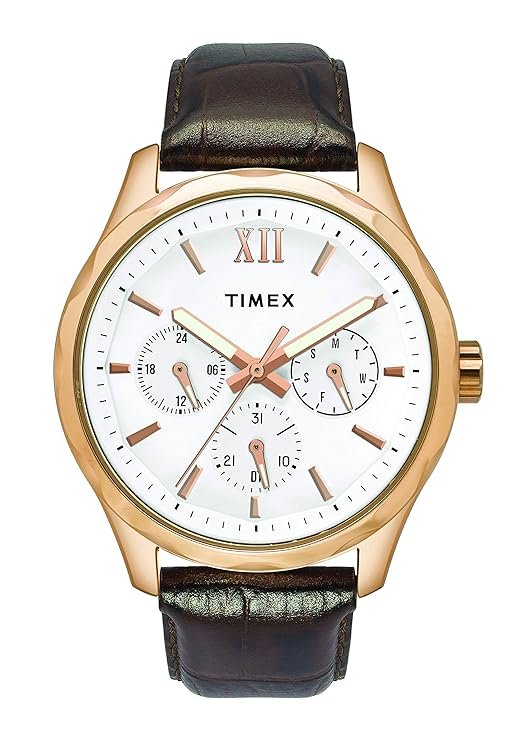 TIMEX Empera Analog Watch for Men with Round Dial & Water Resistant Man's Wrist Watches