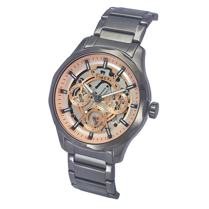 TIMEX Analog Watch for Men with Round Dial & Water Resistant Man's Wrist Watches