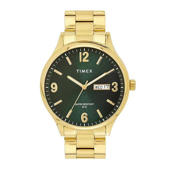 TIMEX Analog Watch for Men with Round Dial & Water Resistant Man's Wrist Watches