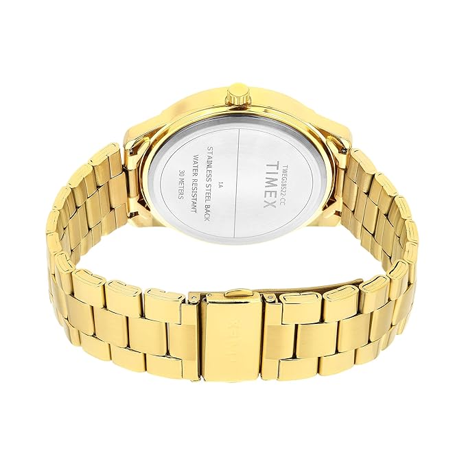 TIMEX Analog Watch for Men with Round Dial & Water Resistant Man's Wrist Watches