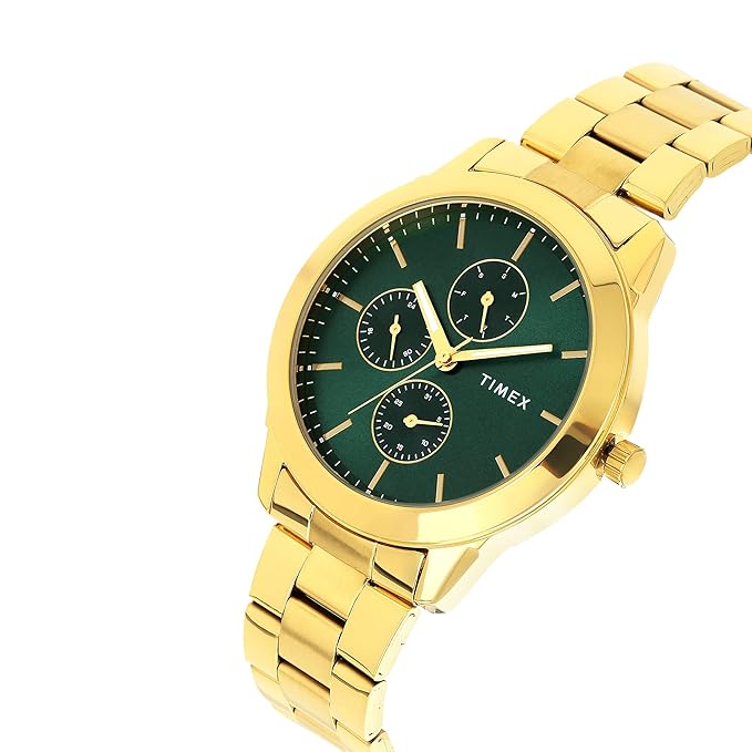 TIMEX Analog Watch for Men with Round Dial & Water Resistant Man's Wrist Watches