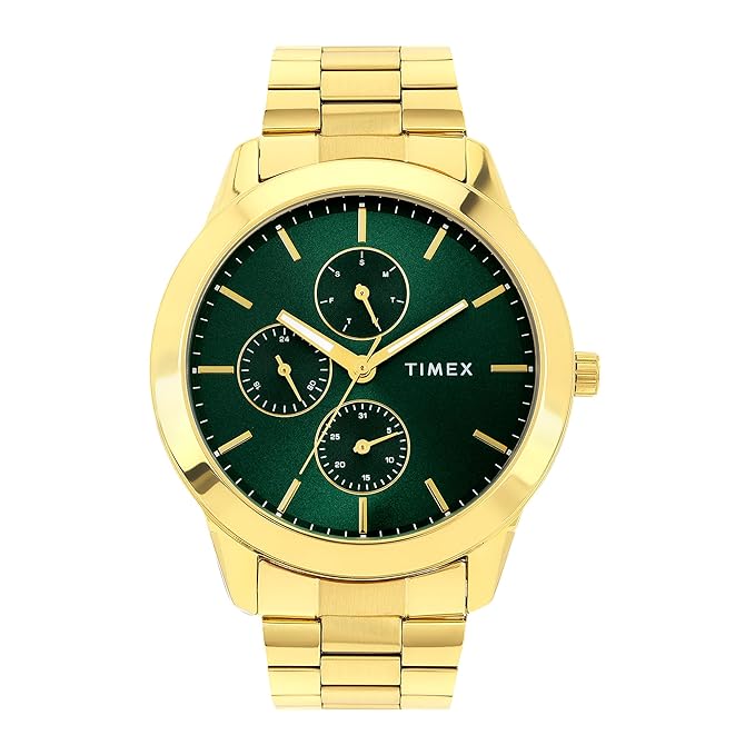 TIMEX Analog Watch for Men with Round Dial & Water Resistant Man's Wrist Watches