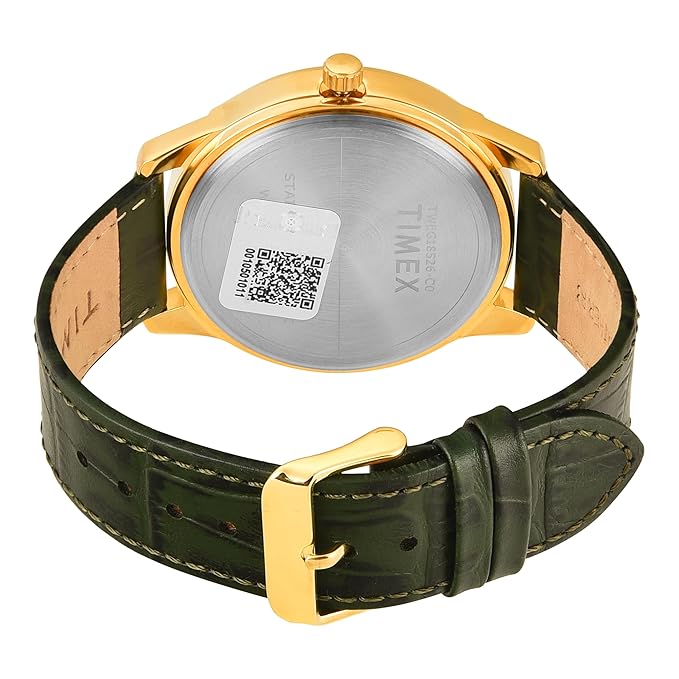 TIMEX Analog Watch for Men with Round Dial & Water Resistant Man's Wrist Watches