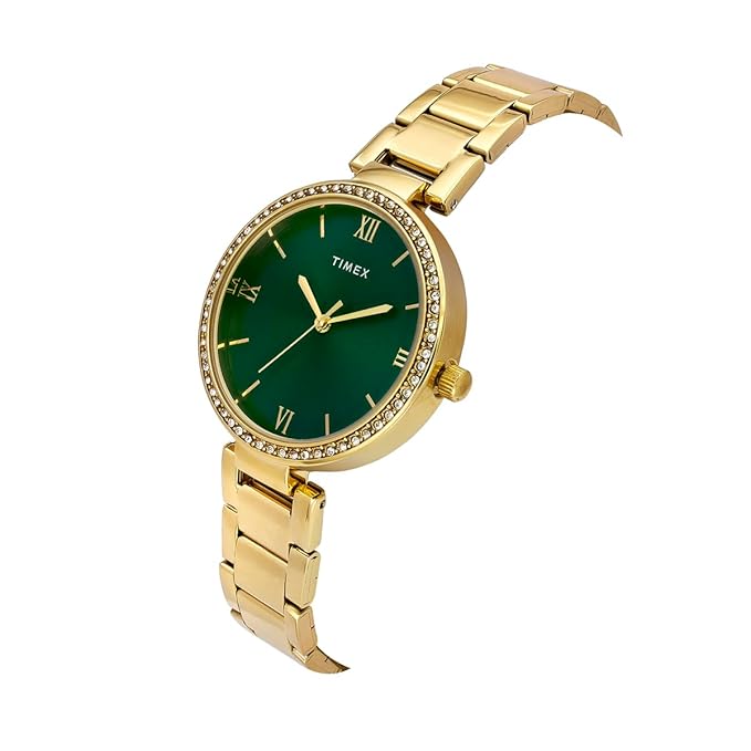 TIMEX Analog Watch for Woman with Round Dial & Water Resistant Women's Wrist Watches