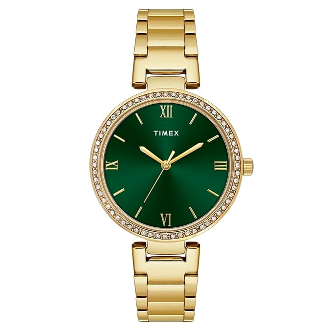 TIMEX Green Round Dial Analog Women's Watch