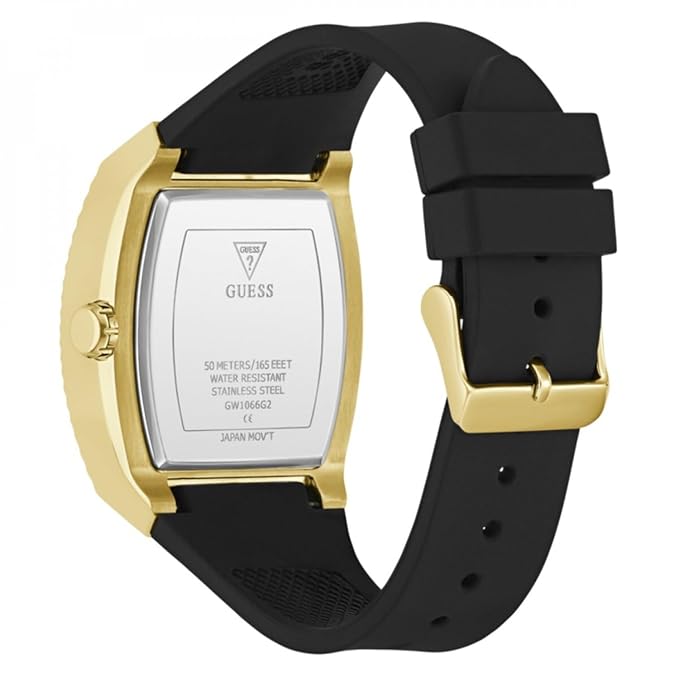 GUESS Rectangle 43mm Champagne Dial Analog Men Watch