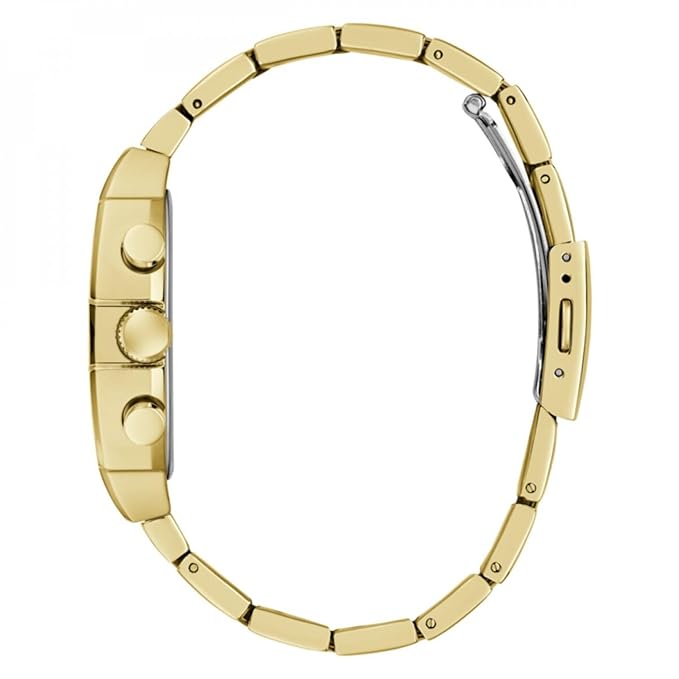 GUESS Rectangle 41mm Champagne Dial Analog Men Watch