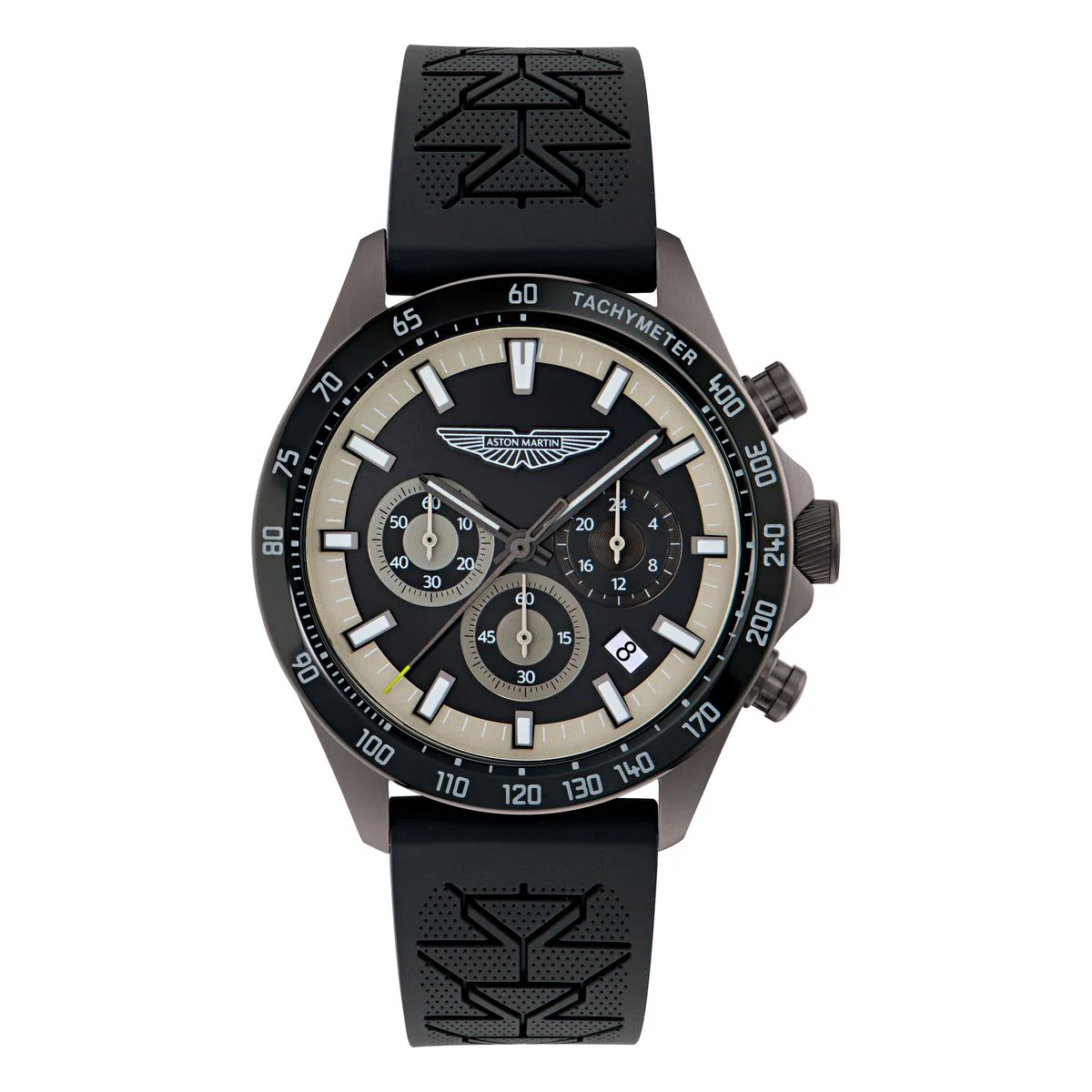 Aston Martin Round 44mm Black Dial Analog Men Watch