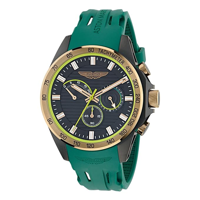 Aston Martin Lagunda Round 44mm Black Dial Analog Men Watch
