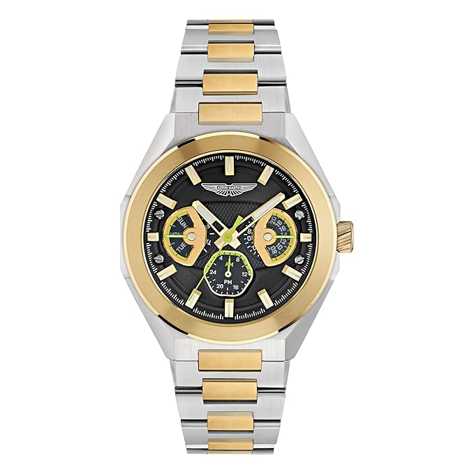 Aston Martin Lagunda Octogonal 42mm Black Dial Analog Men Watch
