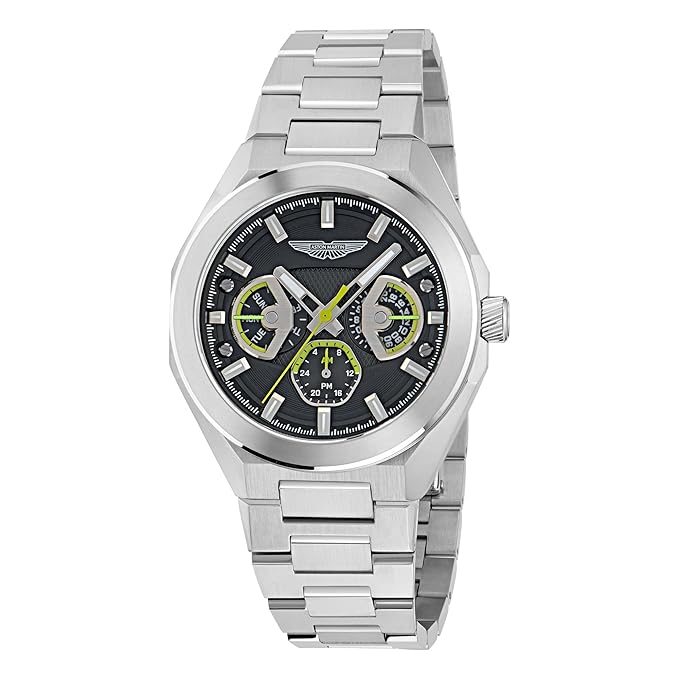 Aston Martin Lagunda Octogonal 42mm Black Dial Analog Men Watch