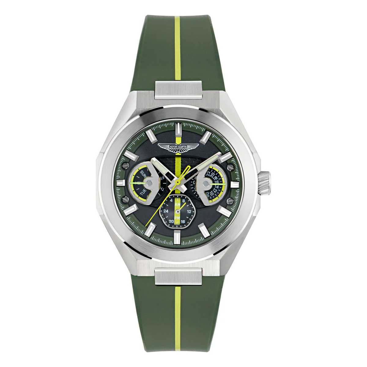 Aston Martin Round 42mm Green Dial Analog Men Watch