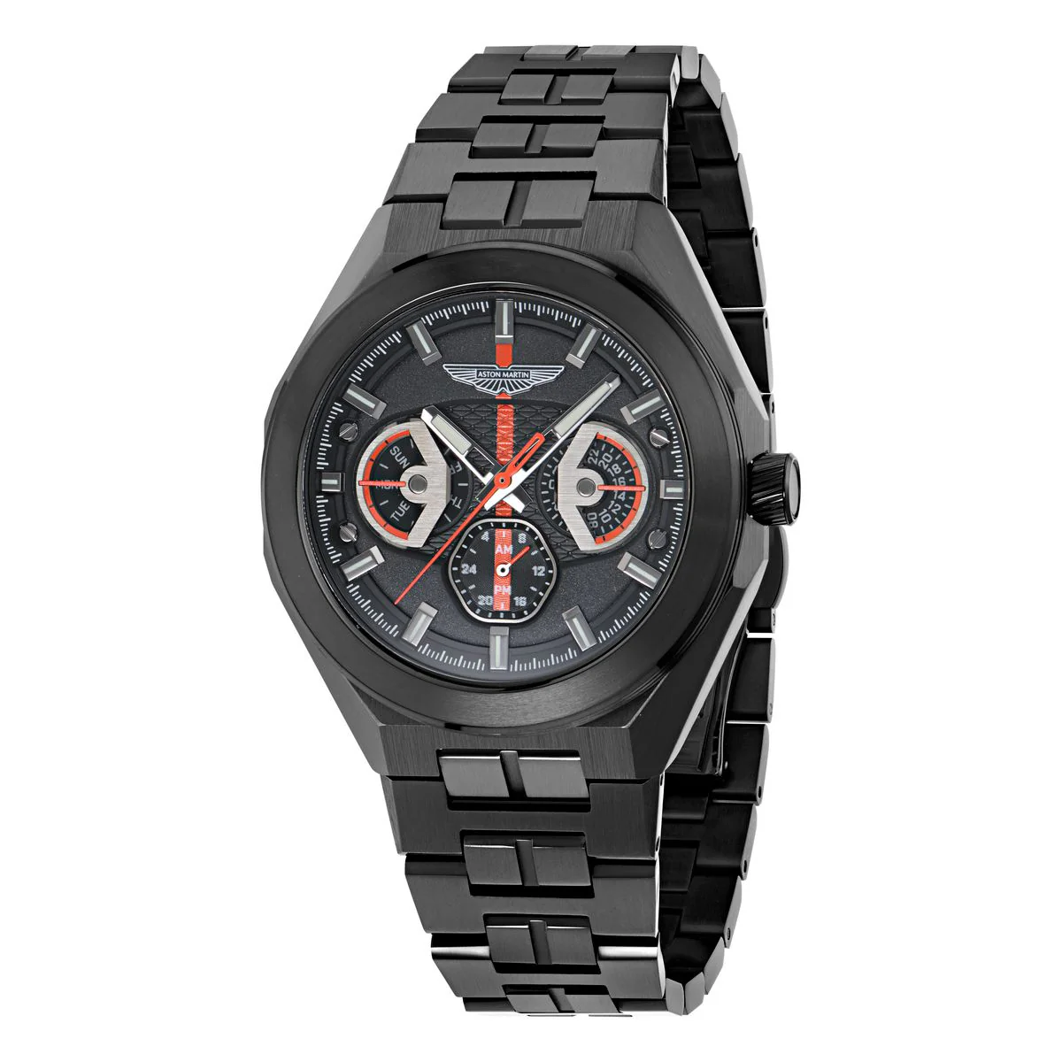 Aston Martin Round 42mm Black Dial Analog Men Watch