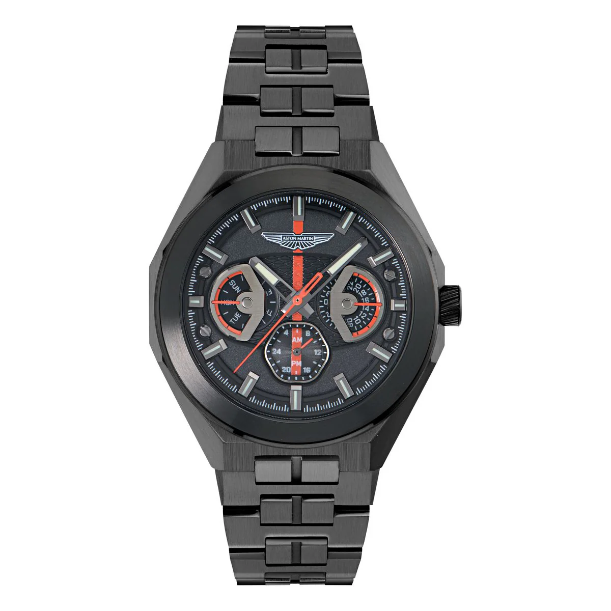 Aston Martin Round 42mm Black Dial Analog Men Watch