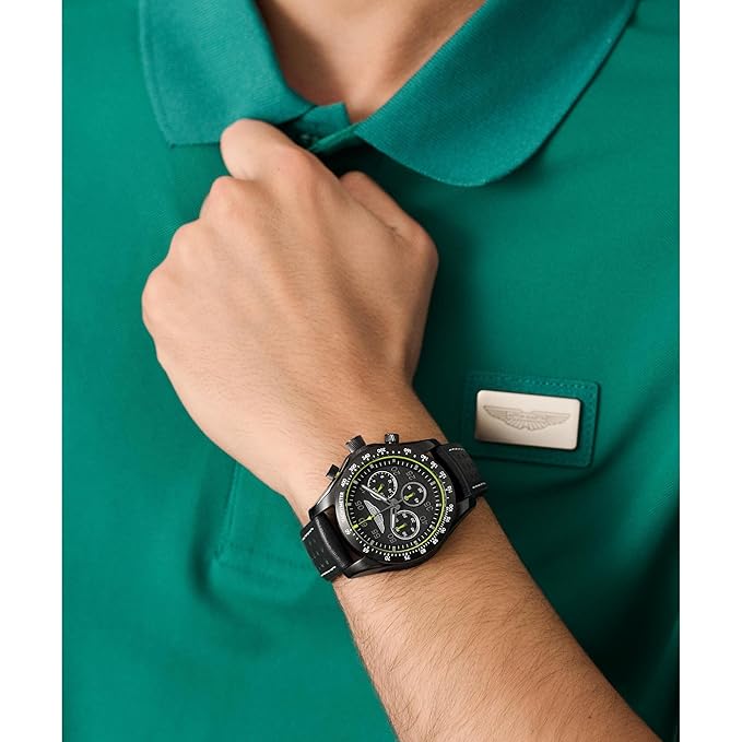 Aston Martin Lagunda Round 42mm Black Dial Analog Men Watch