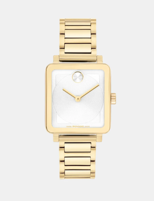 Movado Bold Women Quartz White Dial Analog Stainless Steel Watch