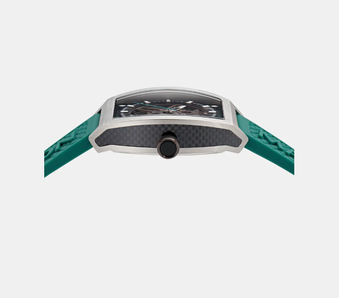 Aml Thrill Men Automatic Grey Dial Analog Silicone Watch