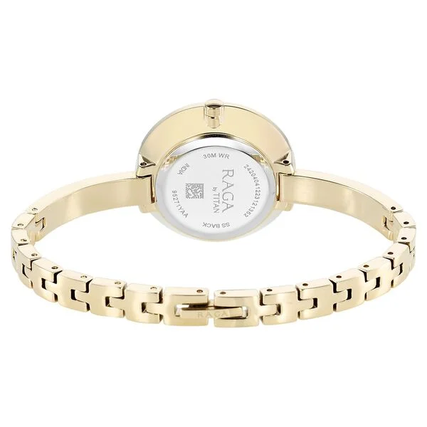 Titan Raga Showstopper Quartz Analog Green Dial Metal Strap Watch for Women