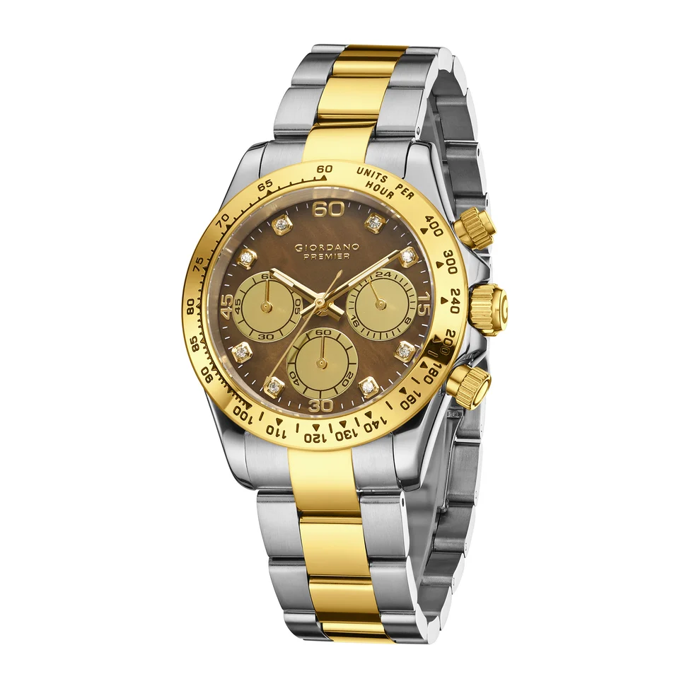 Giordano Premier Eleganza Collection Chronograph Analog Quartz Watch for Men