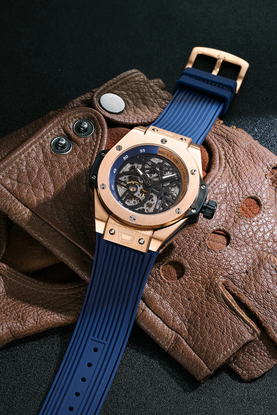 Giordano Premier Phantom Collection Automatic Skeleton Watch for Men