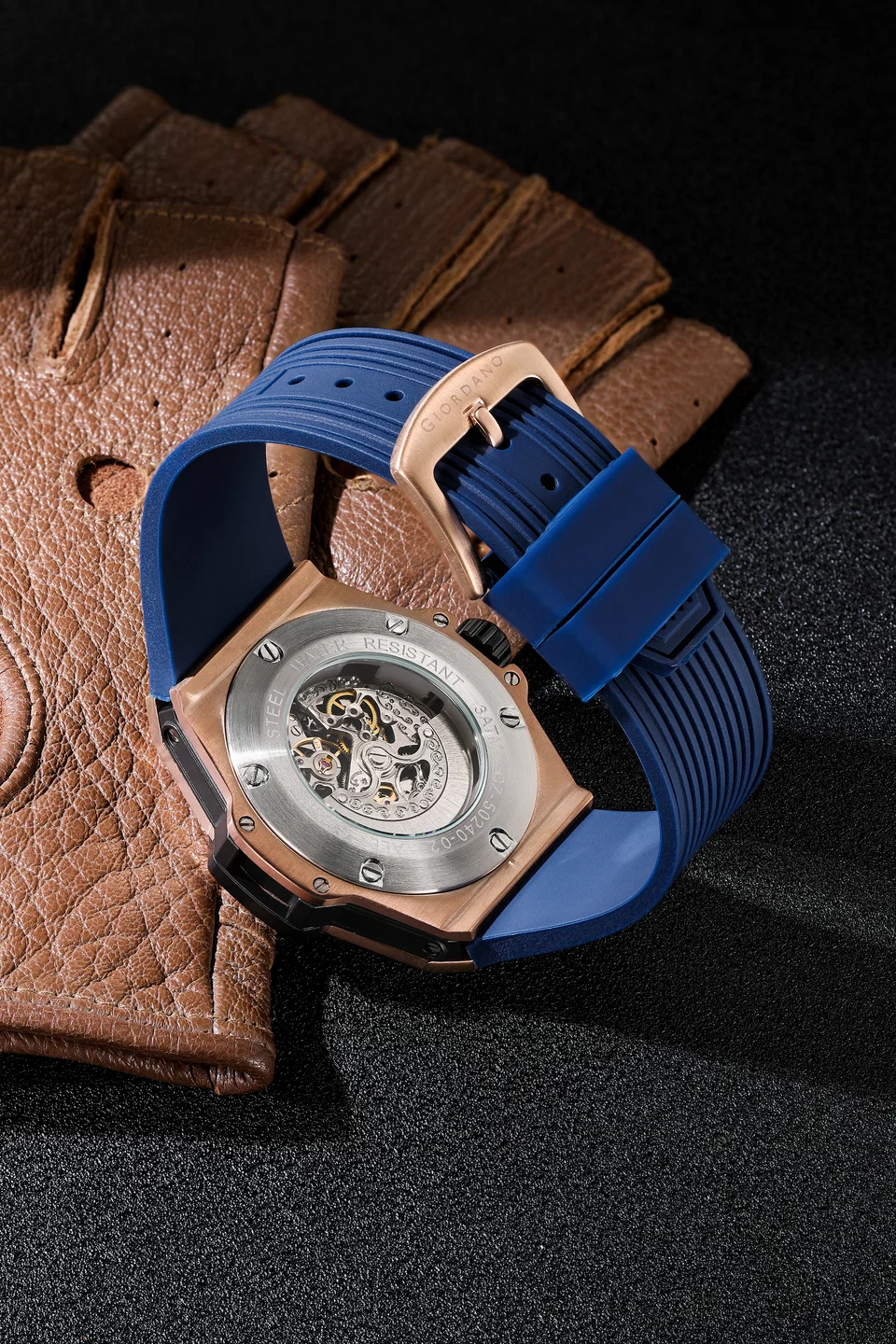 Giordano Premier Phantom Collection Automatic Skeleton Watch for Men