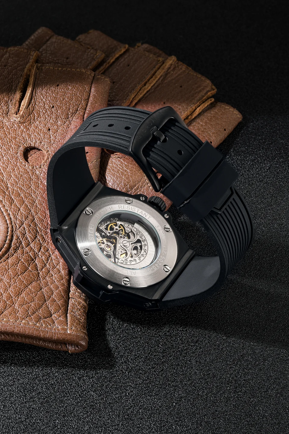 Giordano Premier Phantom Collection Automatic Skeleton Watch for Men