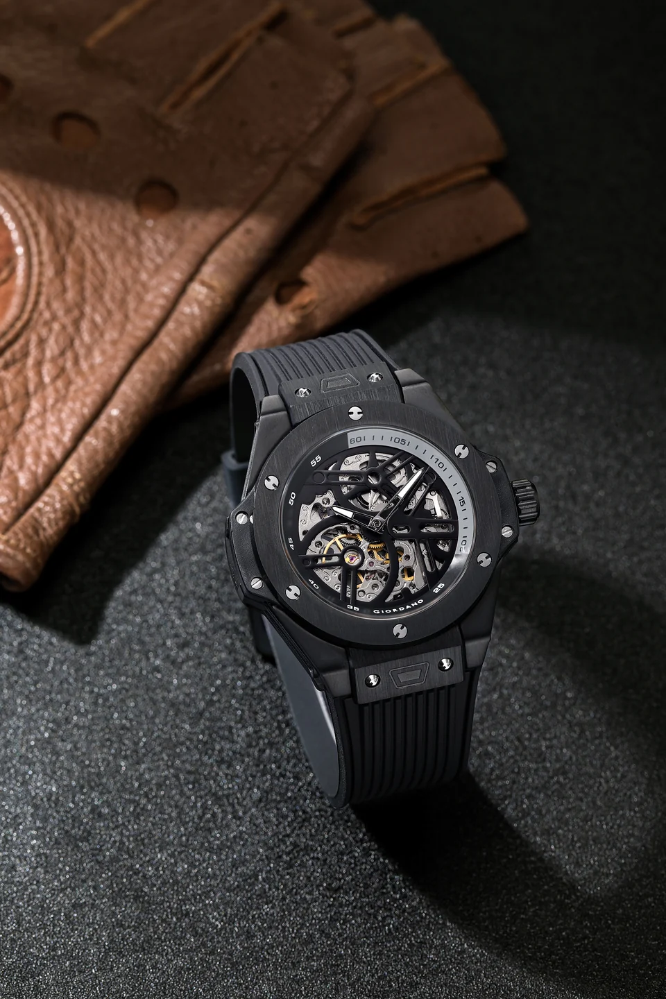 Giordano Premier Phantom Collection Automatic Skeleton Watch for Men