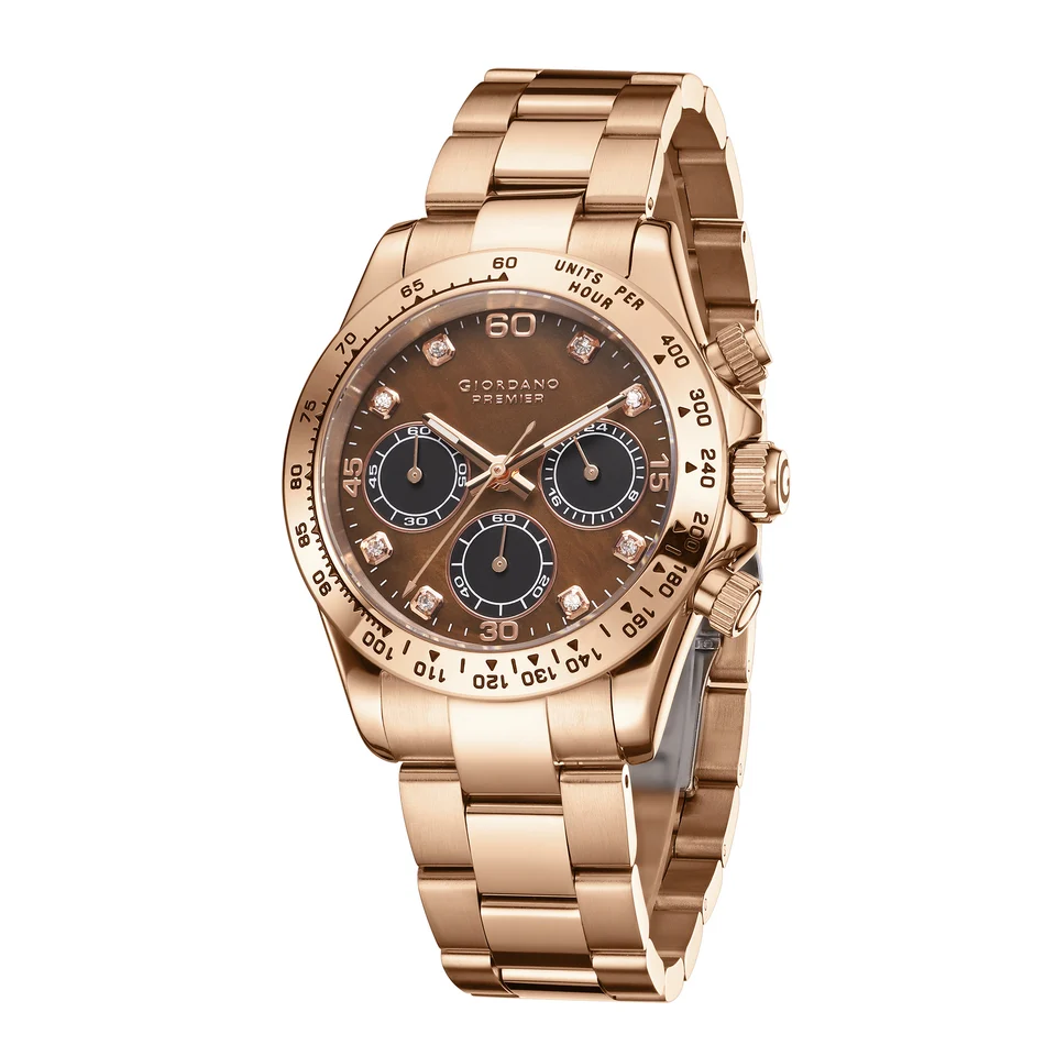 Giordano Premier Eleganza Collection Chronograph Analog Quartz Watch for Men