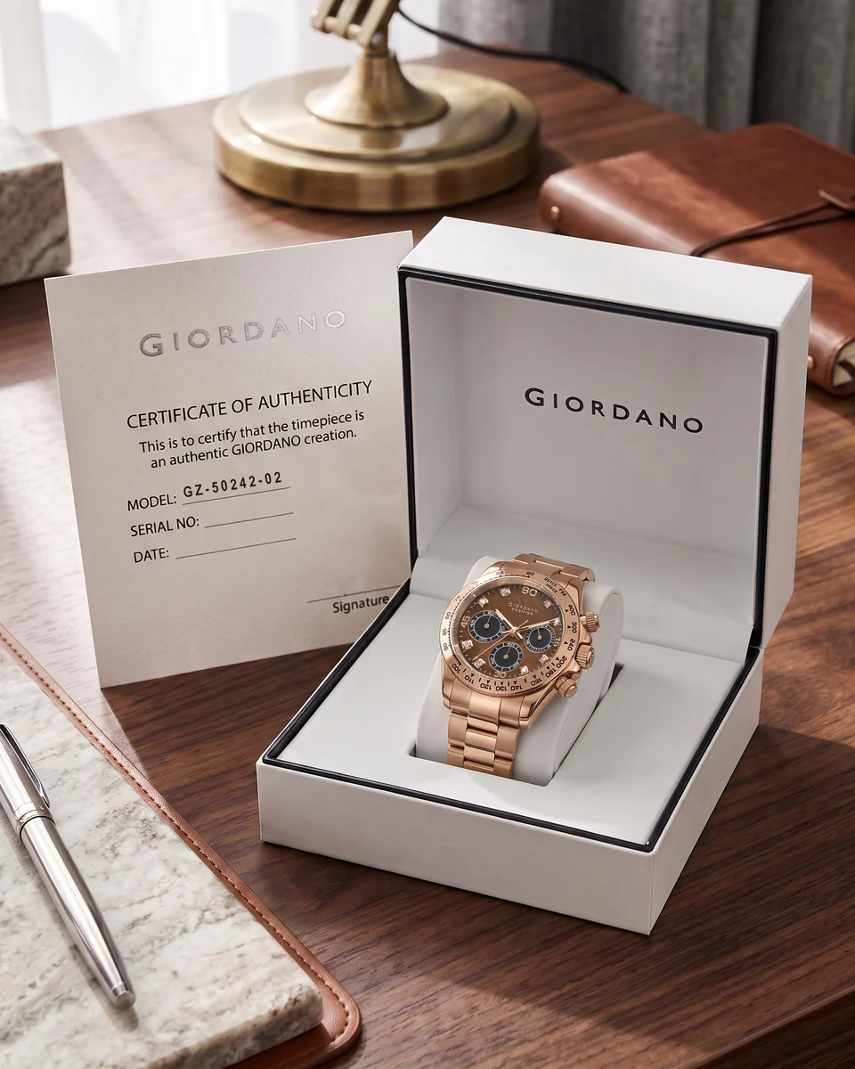 Giordano Premier Eleganza Collection Chronograph Analog Quartz Watch for Men