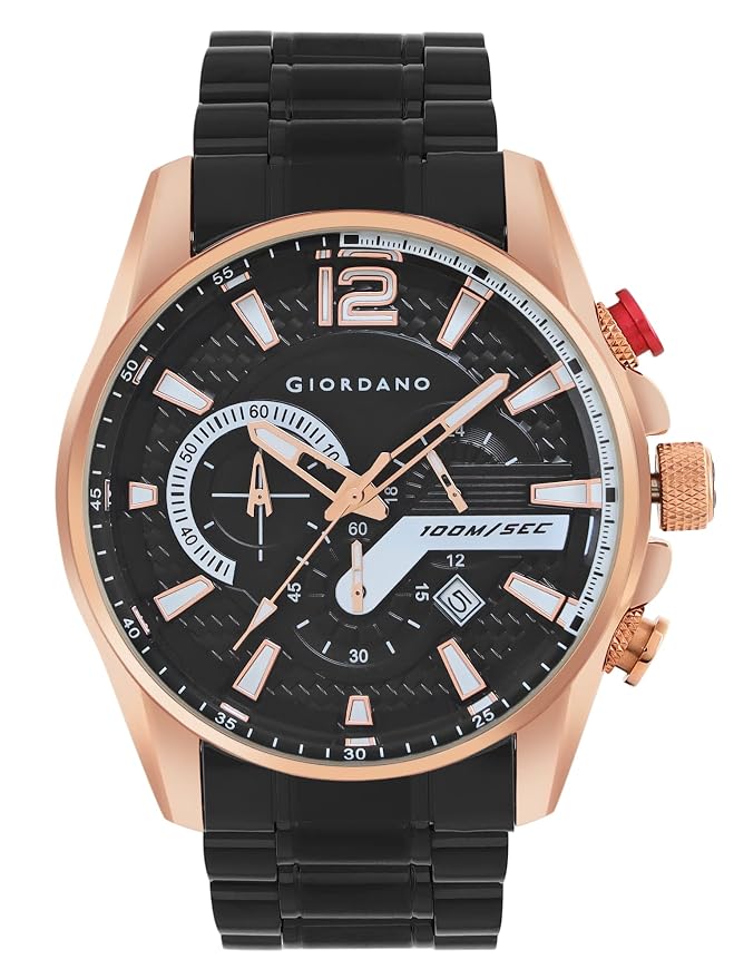 Giordano Analog Stylish Watch for Men Water Resistant Fashion Watch Round Shape with Multi-Functional Wrist Watch for Men & Boys to Compliment Your Look/Ideal Gift for Male