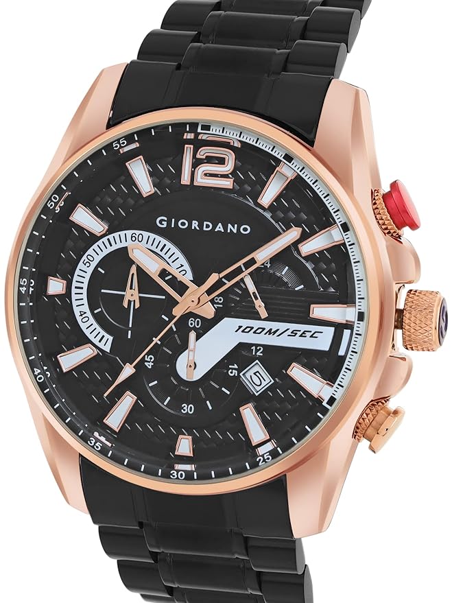 Giordano Analog Stylish Watch for Men Water Resistant Fashion Watch Round Shape with Multi-Functional Wrist Watch for Men & Boys to Compliment Your Look/Ideal Gift for Male