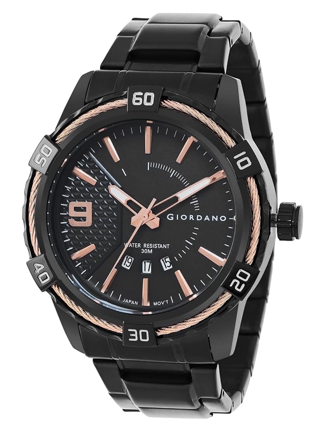 Giordano Wrist Watch for Stylish Strap | 3 Hand Mechanism Analog Watch