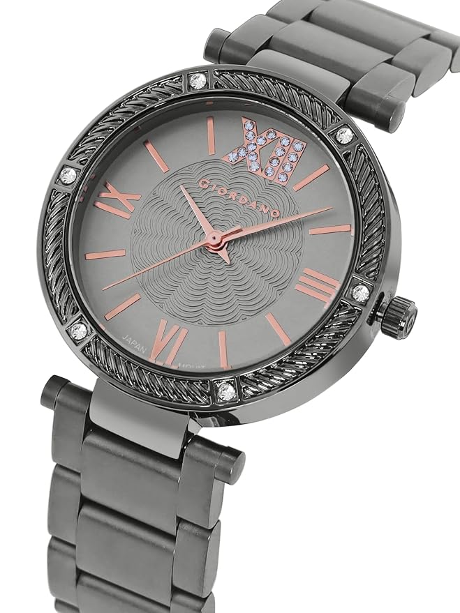 Giordano Analog Stylish Watch for Women Water Resistant Fashion Watch Round Shape with 3 Hand Mechanism Wrist Watch for Girls & Ladies to Compliment Your Look/Ideal Gift for Female