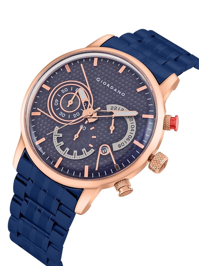 Giordano Analog Stylish Watch for Men & Boys Water Resistant Fashion Watch Round Shape with Multi-Functional Wrist Watch to Compliment Your Look/Ideal Gift for Male