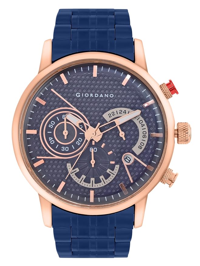 Giordano Analog Stylish Watch for Men & Boys Water Resistant Fashion Watch Round Shape with Multi-Functional Wrist Watch to Compliment Your Look/Ideal Gift for Male