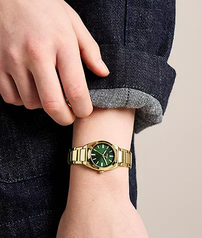 Everett 27mm Three-Hand Gold-Tone Stainless Steel Watch
