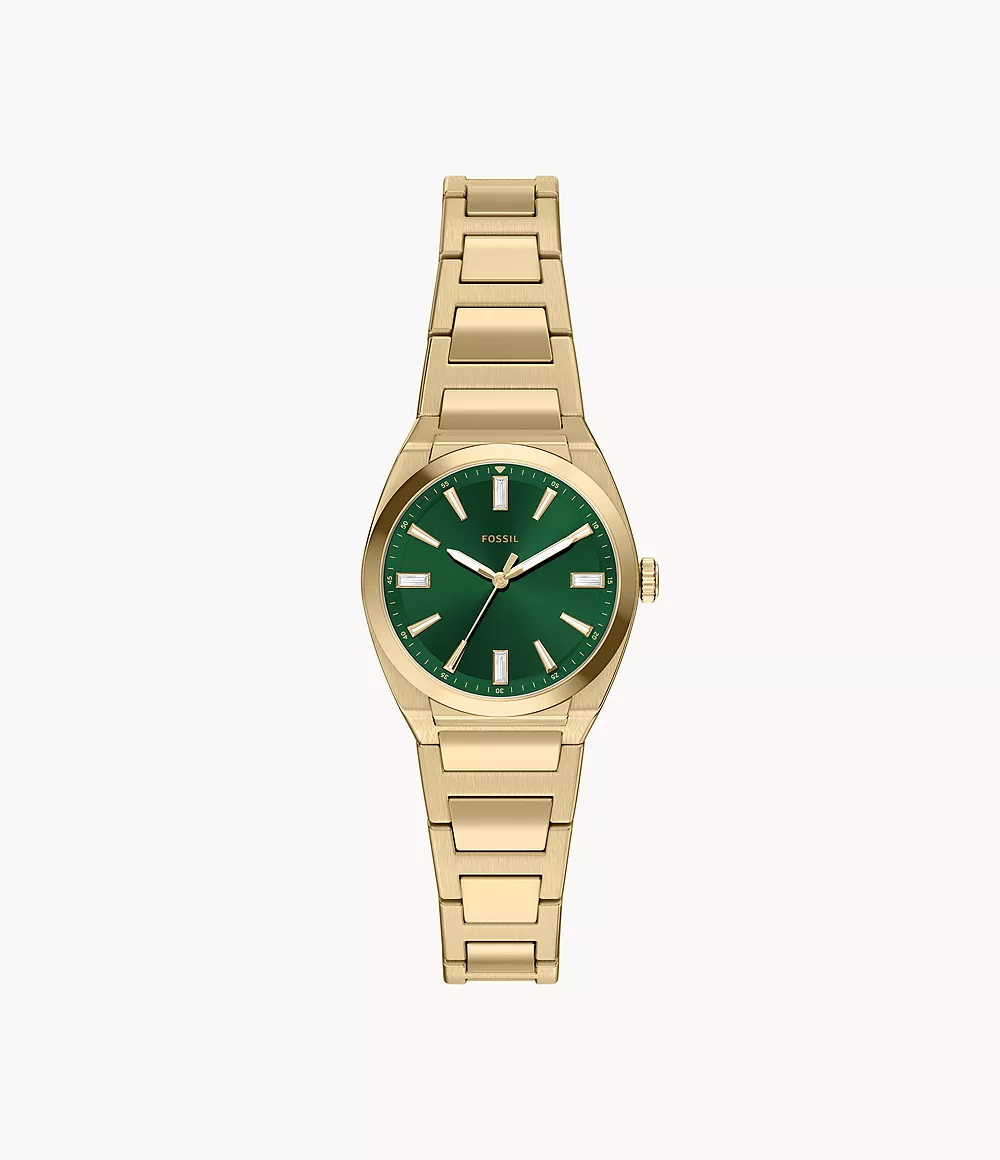 Everett 27mm Three-Hand Gold-Tone Stainless Steel Watch