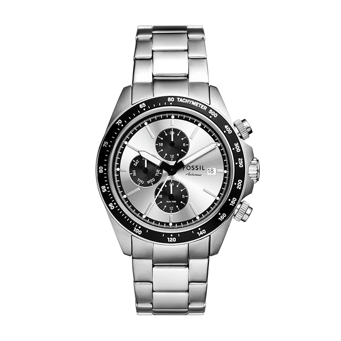 Fossil Men's Watch, Autocross Multifunction Stainless Steel Watch for Men