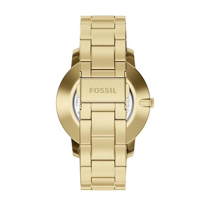 Fossil Minimalist Gold Quartz Stainless Steel Watch