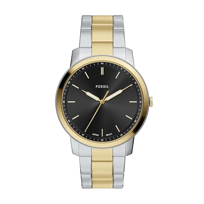Fossil Minimalist Multicolor Quartz Stainless Steel Watch