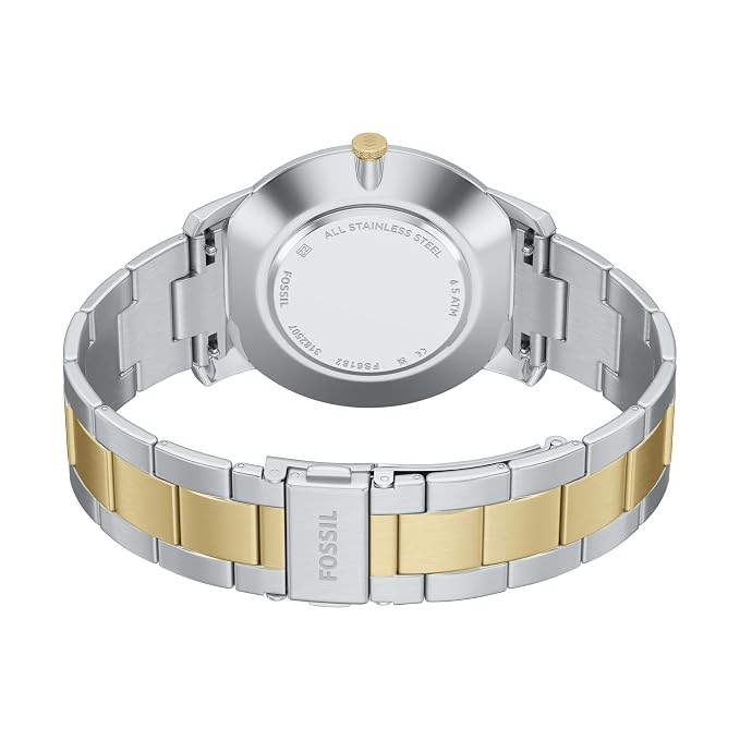 Fossil Minimalist Multicolor Quartz Stainless Steel Watch