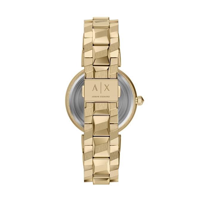 Armani Exchange Gold Quartz Stainless Steel Watch