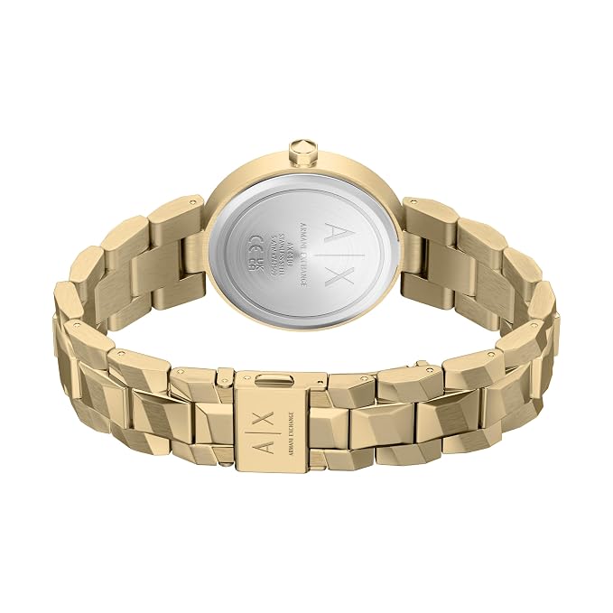 Armani Exchange Gold Quartz Stainless Steel Watch
