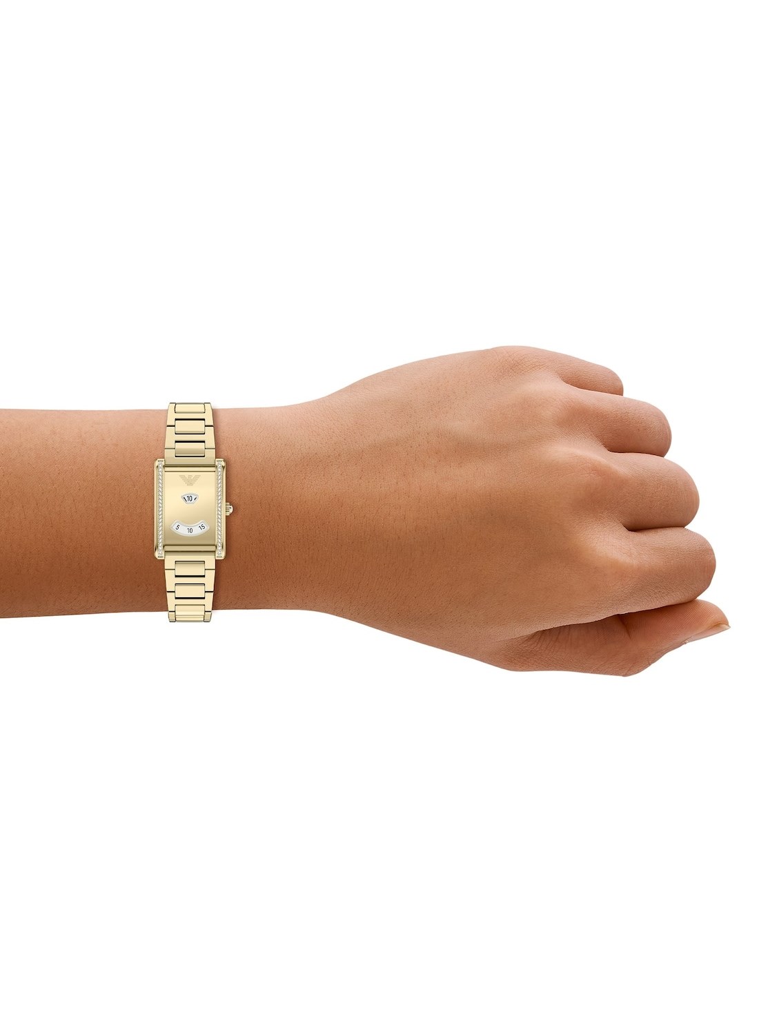 Emporio Armani Two-Hand Gold-Tone Stainless Steel Watch