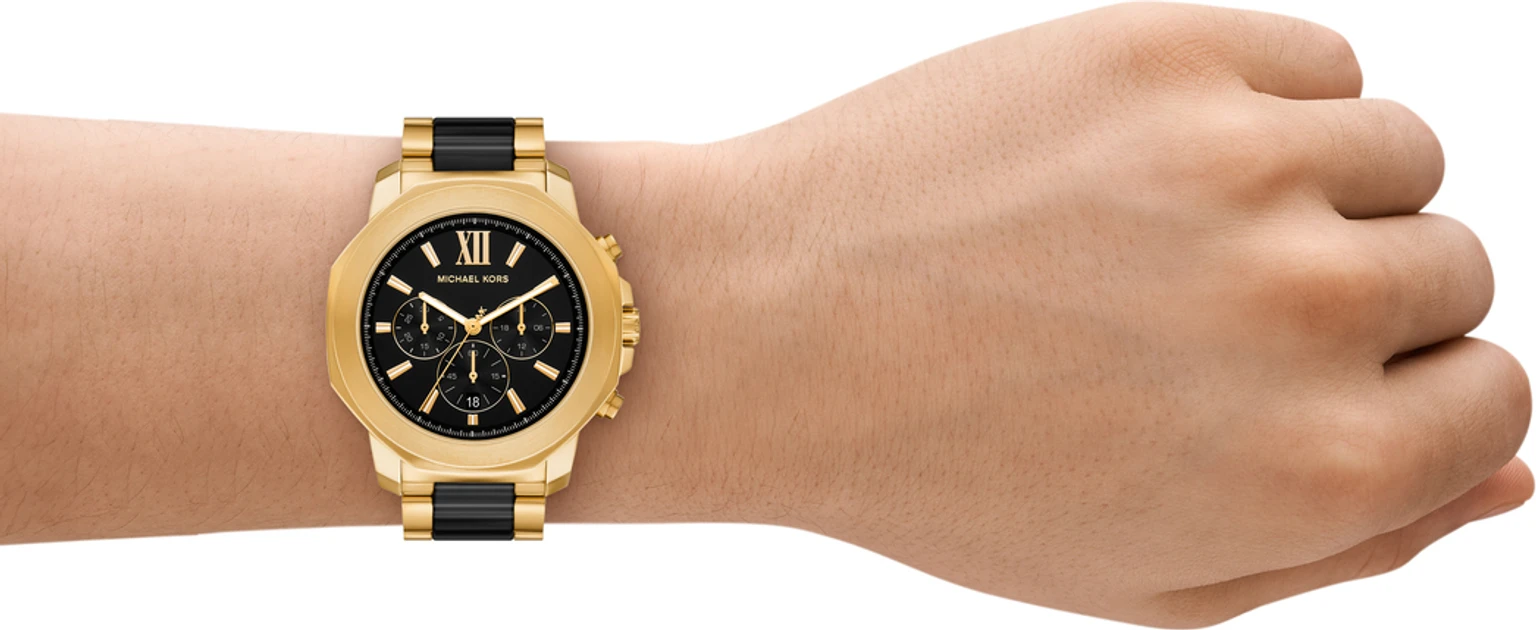 Men Chronograph Watch with Stainless Steel Strap