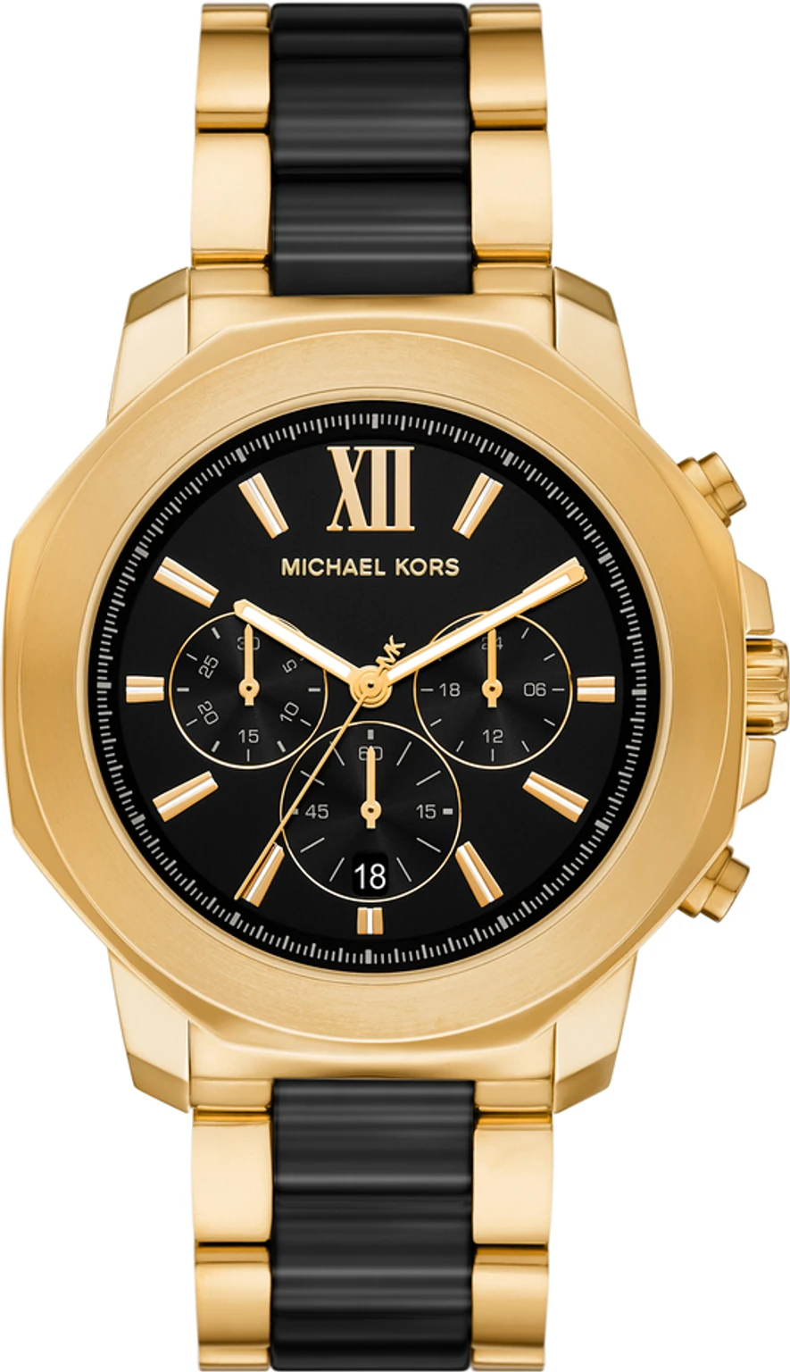 Men Chronograph Watch with Stainless Steel Strap