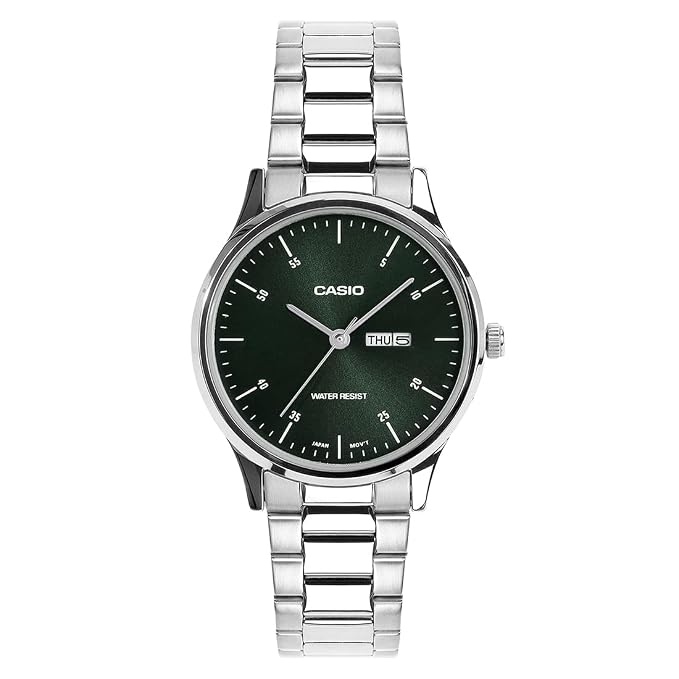 Casio Ladies LTP-SN8YD-3B Analog Green Dial Watch
