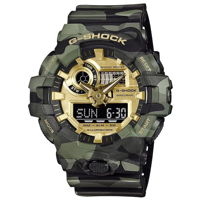 Casio G-Shock GA-700CMG-3ADR Analog-Digital Gold Watch Men