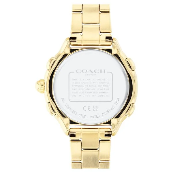 Coach Quartz Analog Grey Dial Stainless Steel Strap Watch for Women